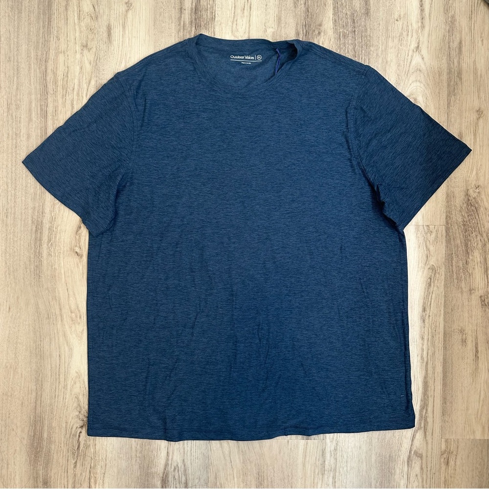Outdoor Voices Cloud Knit Tee Blue Size XL